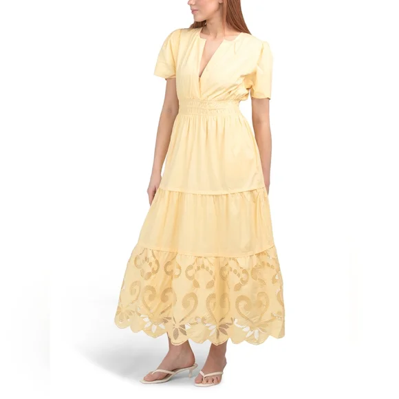 Haute Hippie Yellow Maxi Dress - Picture 1 of 8